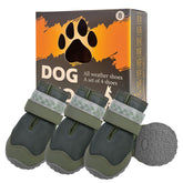 BEAUTYZOO zapatos para perros ajustables con tiras reflectantes para mayor visibilidad.