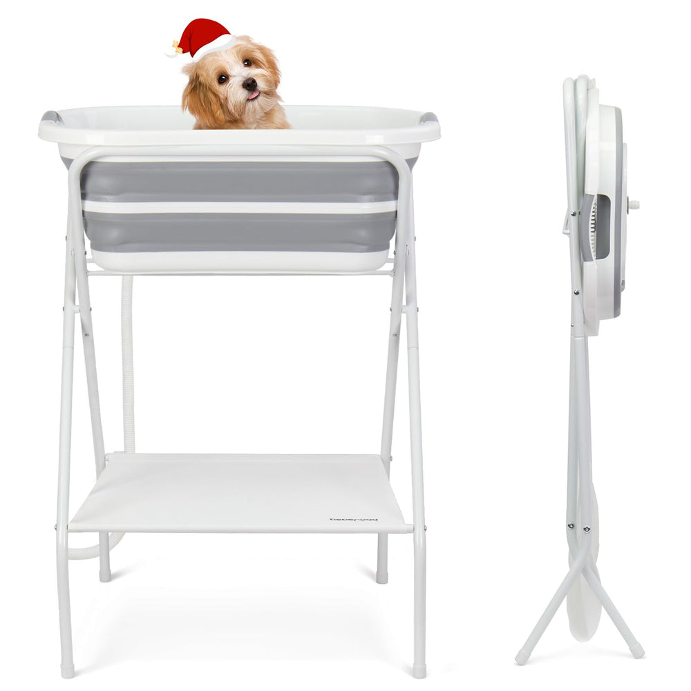 BEBEROAD PETS bañera dos en uno para perros y gatos, ideal para baño casero.