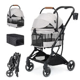 Beberoad Pets T3: carrito para mascotas pequeñas con manejo cómodo en viajes.