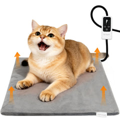 BECEMURU almohadilla calentadora 18x16 para mascotas con calor suave