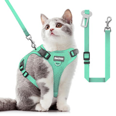 Bechtel arnés para gato con ajuste de cuatro puntos evita escapes