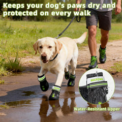 BECROWM Botas antideslizantes para perros, ideal en hielo.