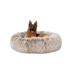 Bedfolks cama perrito donut relajante 45 pulgadas, soporte para cuello