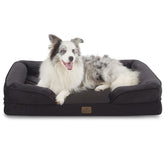 Bedfolks cama ortopédica para perros, exterior impermeable, ideal para uso diario.
