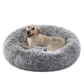 BedStill cama donut para perro grande de 45 pulgadas, descanso cómodo y seguro.