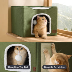 Bedsure bola peluche colgante brinda juego suave y estimula el ejercicio