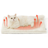 Bedsure cama gato autocalentada, vista frontal con calor suave para el descanso.