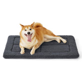 Bedsure cama-jaula-perro-grande-espuma-suave: confort suave para perros grandes en jaula.