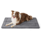 Bedsure cama lavable para jaula: descanso cómodo para perros grandes en casa o durante viajes.
