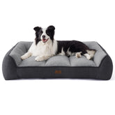 Bedsure cama ortopedica para perros grandes, soporte sólido para articulaciones