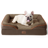 Bedsure cama ortopédica para perros medianos, vista general, descanso estable.