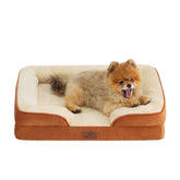 Bedsure cama ortopédica para perro pequeño con cobertura lavable, facilita la limpieza.