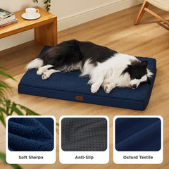 Bedsure cama-perro-base-antideslizante mantiene la cama en su lugar.