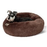Bedsure cama para perros con forma de dona, ideal descanso calmante.