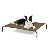 Bedsure cama para perro elevada exterior marrón de 49 pulgadas para descanso fresco