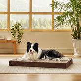 Bedsure cama para perros con espuma en relieve tipo huevo para soporte cómodo.