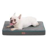 Bedsure cama para perro con espuma de memoria de dos capas para soporte cómodo.