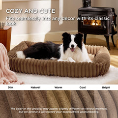 Bedsure funda removible lavable, limpieza rápida para la cama del perro.