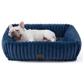 Bedsure cama para perro grande con borde elevado, soporte para cabeza para sueño cómodo