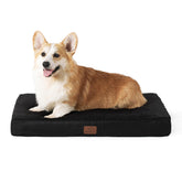 Bedsure cama grande para perro en jaula con espuma huevo ofrece soporte cómodo.