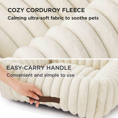 Bedsure cama para perros grande, textura de pelo sintético cálido