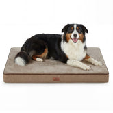 Bedsure cama para perro con jaula de espuma memoria, soporte ortopedico para perros grandes
