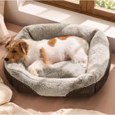 Bedsure cama para perro lavable rectangular ofrece comodidad y limpieza fáciles.