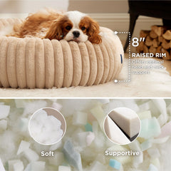 Bedsure cama para perro con funda removible, fácil de limpiar y mantener limpia.