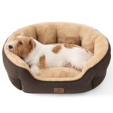 Bedsure cama para perro mediano con felpa sherpa, descanso suave y cálido