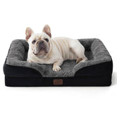 Bedsure cama ortopédica para perros de tamaño mediano con soporte y espuma de alta densidad.