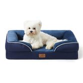 Bedsure cama ortopédica para perros mediana impermeable para limpieza fácil