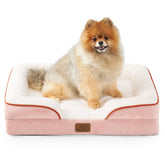 Bedsure cama ortopédica para perro pequeño, vista general para reposo cómodo.
