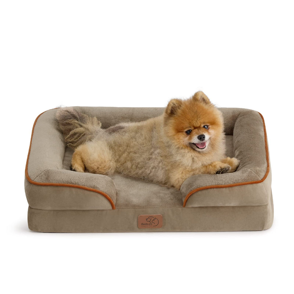 Bedsure cama ortopédica para perro pequeño, vista superior, cómodo soporte para dormir