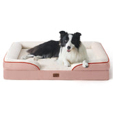 Bedsure cama ortopédica para perros grande, diseño tapizado para descanso profundo y cómodo.