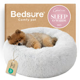Bedsure cama para perro pequeño en forma de rosquilla, descanso cómodo y abrazado