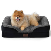 Bedsure cama ortopédica para perros pequeños, vista frontal, apoyo estable para descansar