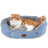 Bedsure cama para perros pequeños redonda con sherpa suave para descanso cómodo.