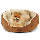 Bedsure cama para perro pequeño en terracota con descanso cómodo
