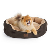 Bedsure cama para perro pequeño con sherpa suave para descanso cómodo.