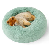 Bedsure cama rosquilla de 23 pulgadas para perros, descanso cómodo.