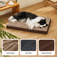 Bedsure cama para perros tamaño grande, ideal para mascotas pesadas.