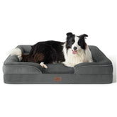 Bedsure cama ortopédica para perros grandes con soporte estable para articulaciones.