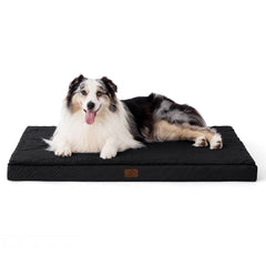 Bedsure cama-xl para perro en jaula con espuma tipo huevo suave para mayor comodidad