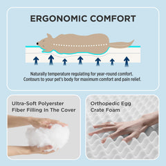 Bedsure funda impermeable protege la espuma interior para mayor durabilidad.
