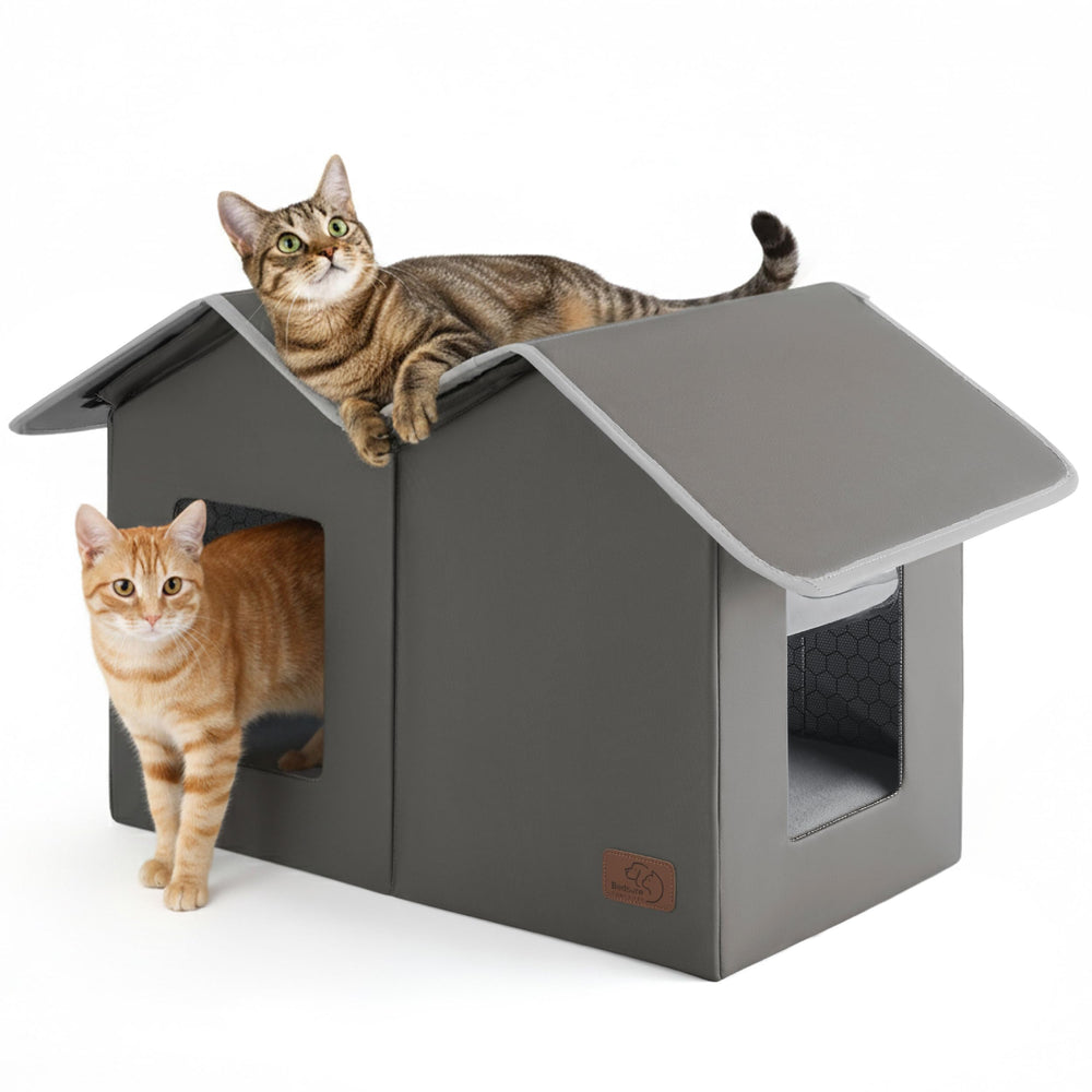 Bedsure casa-gato exterior impermeable: refugio seguro para días lluviosos