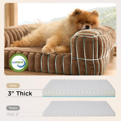 Bedsure colchon espuma panales para perro, distribucion uniforme del peso