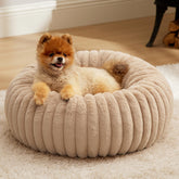 Bedsure Donut para perros pequeños, vista general, refugio cómodo para descansar
