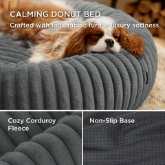 Bedsure cama redonda para perro grande base antideslizante estable