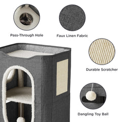 Bedsure rascador de sisal para entretenimiento seguro y prolongado.