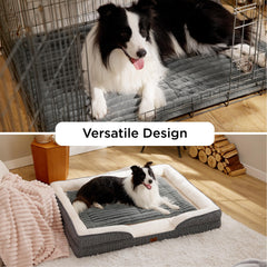 Bedsure fondo antideslizante para mascotas gris, seguridad estable